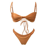 Luxury Two Piece sexy Eco-friendly recycled fabric bikini sustainable bathing suit