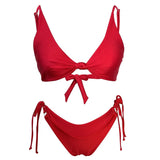 swimwear customize women sexy Lace up bikini beachwear swimsuits